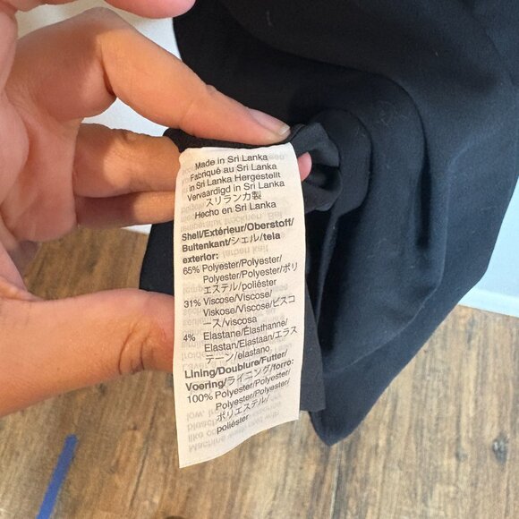 NWT J. Crew Factory black sheath suiting dress - Picture 5 of 6